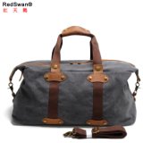UK Design Made in China Factory Duffel Bag Leather Canvas Gym Sport Bag (RS-9135)