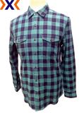 Top Quality Shirt! Double Weave Fabric Men Shirt, 100% Cotton, 2 Pockets with Flap Matched with Body