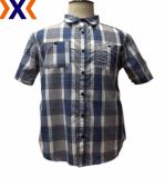 Men's Casual Shirt with Yarn Dyed Plaid Fabric