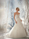 Chiffon Beading Beach Bridal Dress Sleeveless Wedding Dress