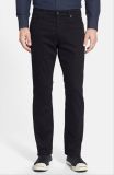 2016 Wholesale Custom Design Slim Cotton Black Pants for Men