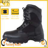 Black Genuine Leather Good Wear Army Boot Military Tactical Combat Boot