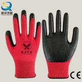 13 Gauge Nylon Liner Natrile Coated Glove Labor Protective Safety Work Gloves (N7003)
