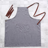 High Quality Cotton Unisex Cooking Kitchen Full Bib Apron for Chef (RS-170408)