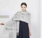 2017 Printed 100% Cashmere Women Scarf