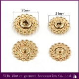 Wholesale Garment Accessories Round Gold Metal Button Sewing for Clothing