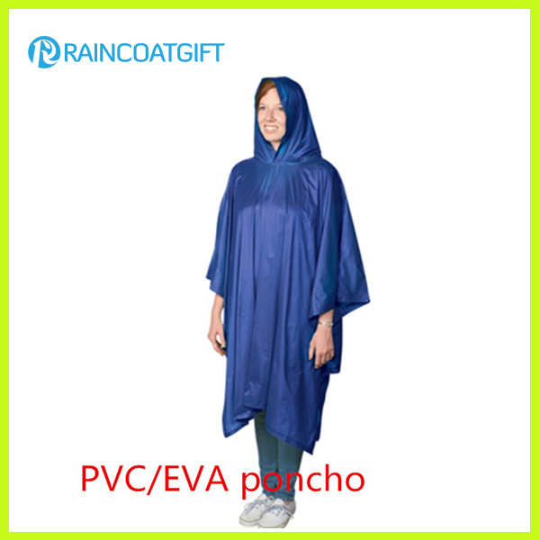 Adult Hooded PVC EVA Rain Ponchos Rvc-084