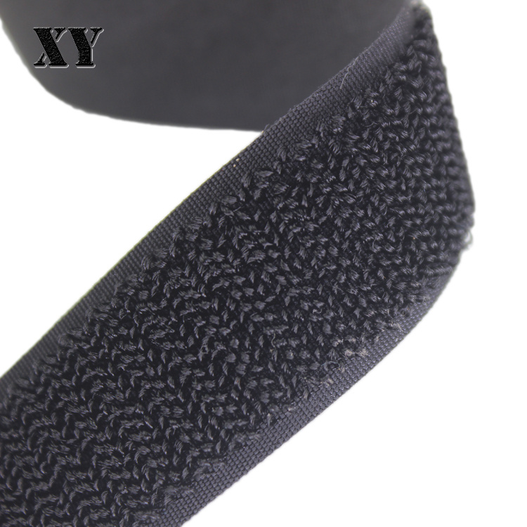 Hot Selling Super Soft Black Unnaped Loop Tape Velcro Tape