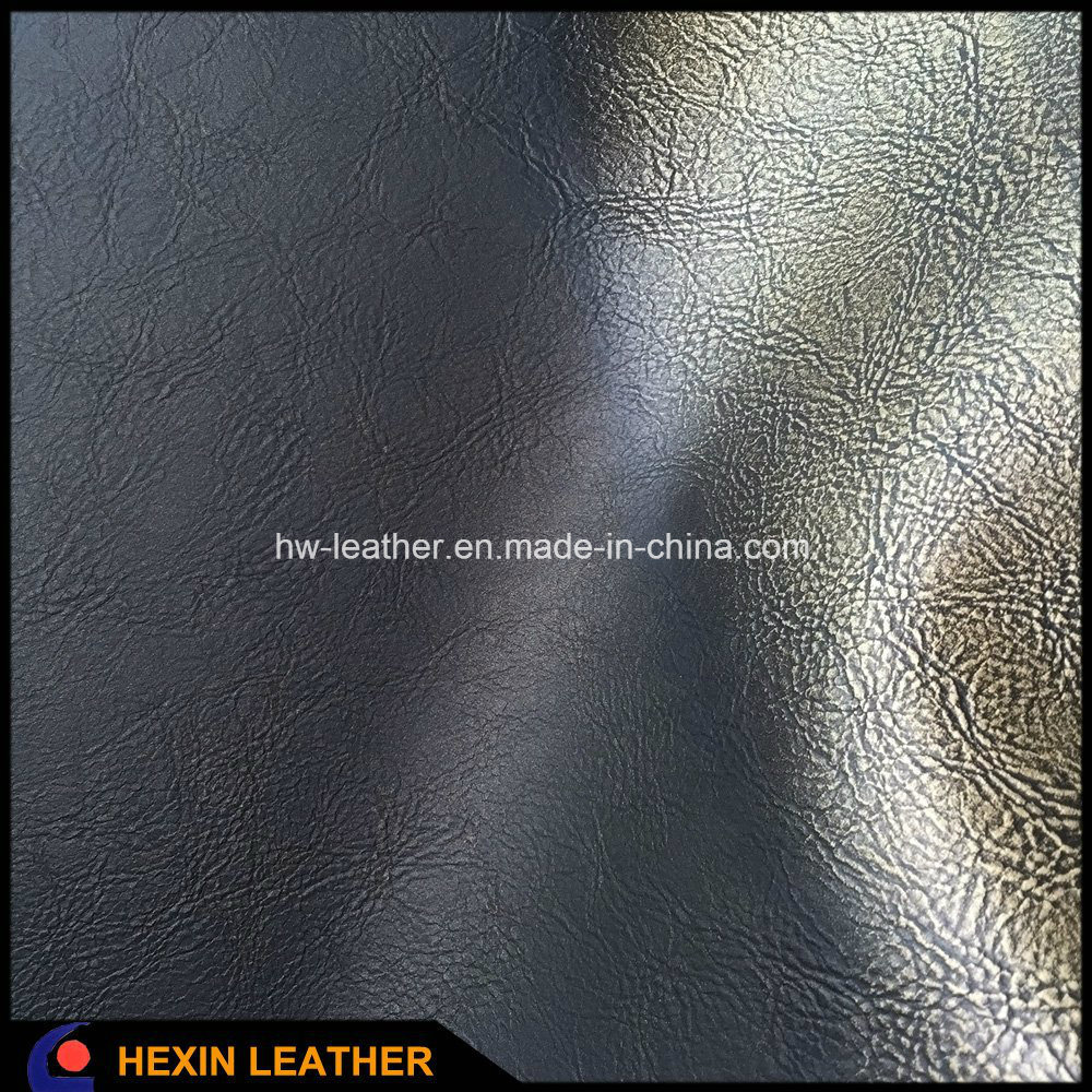 New Design Polished PU Leather for Shoes Making Hx-S1714
