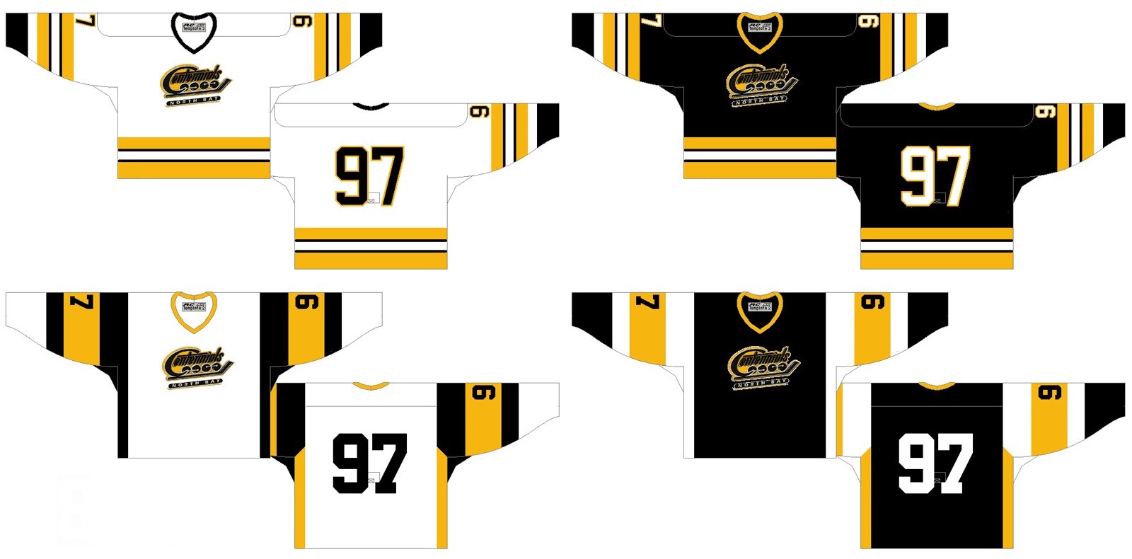 Customized Ontario Hockey League North Bay Centennials Hockey Jersey