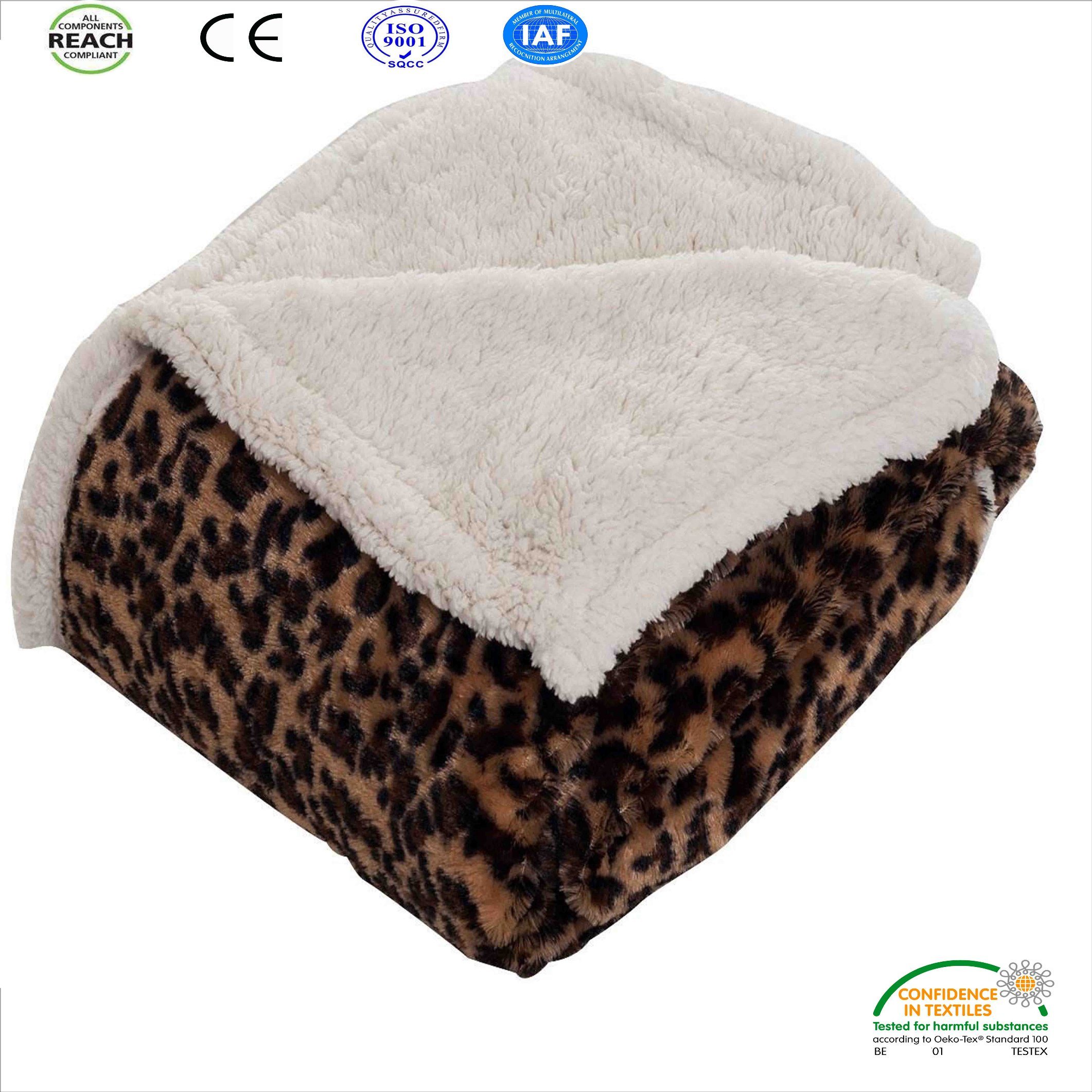100% Thick Cotton Flannel Fabric Edredones/Cobijas Turco Wholesale Sherpa Blanket From China