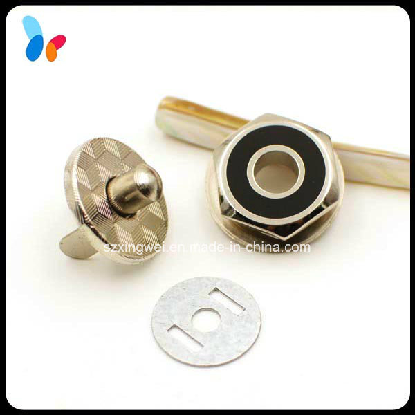 Custom Hexagonal Fashion Alloy Magnetic Button for Leather