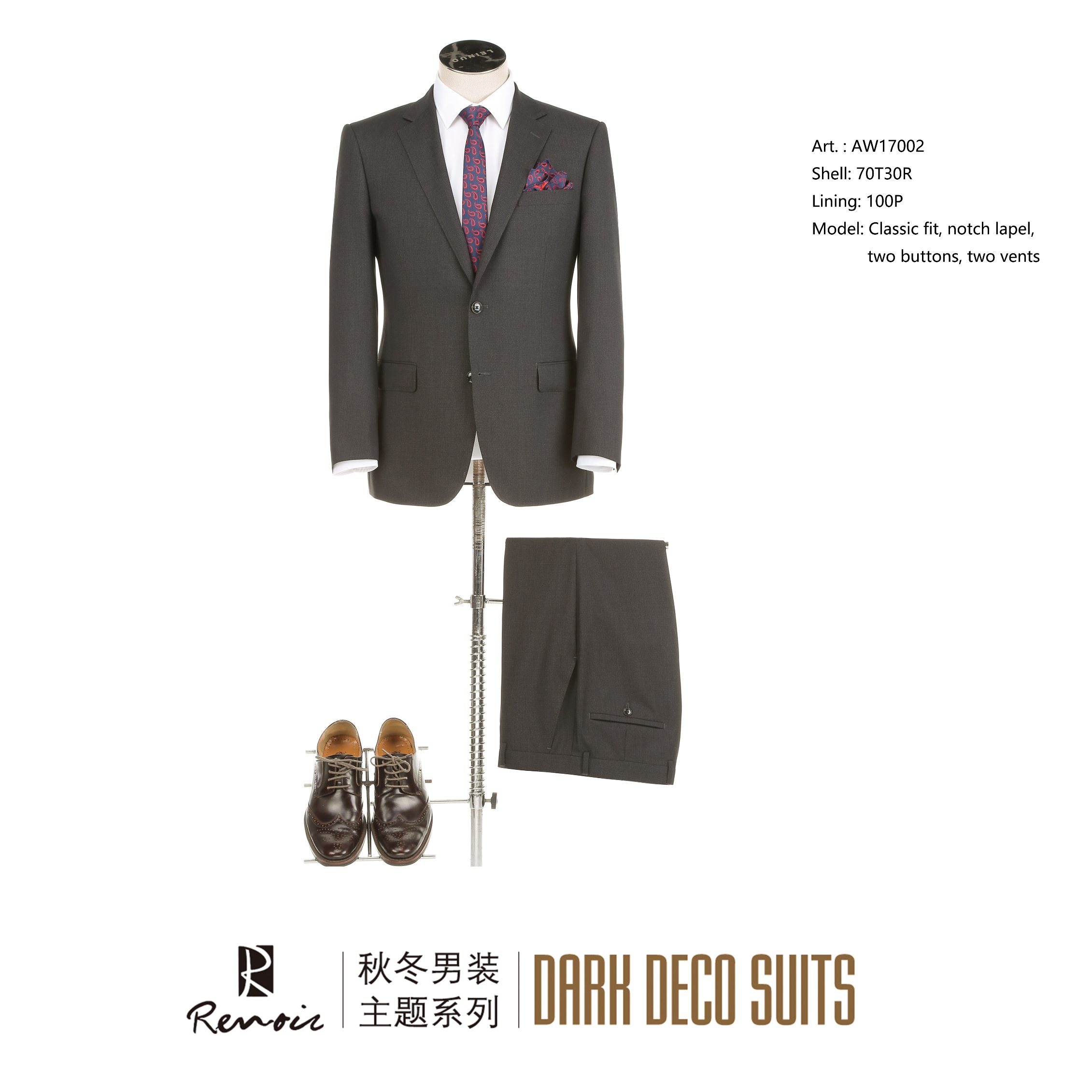 OEM 2 Piece Classic Fit Two Buttons Men's Business Suit