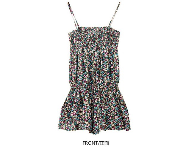 Women Sexy Clothing Fashion Flower Print Shorts Ladies Jumpsuit