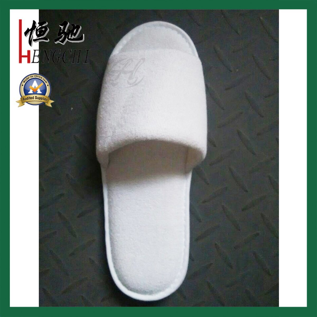 Hotel Open Toe EVA Sole OEM Logo Terry Slipper