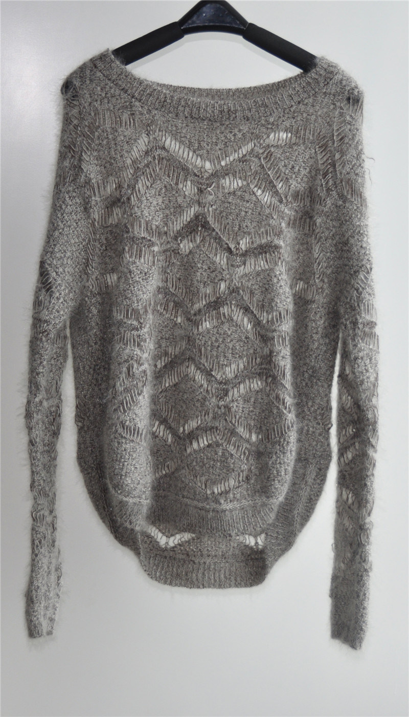 Ladies Winter Fancy Yarn Knit Pullover Sweater
