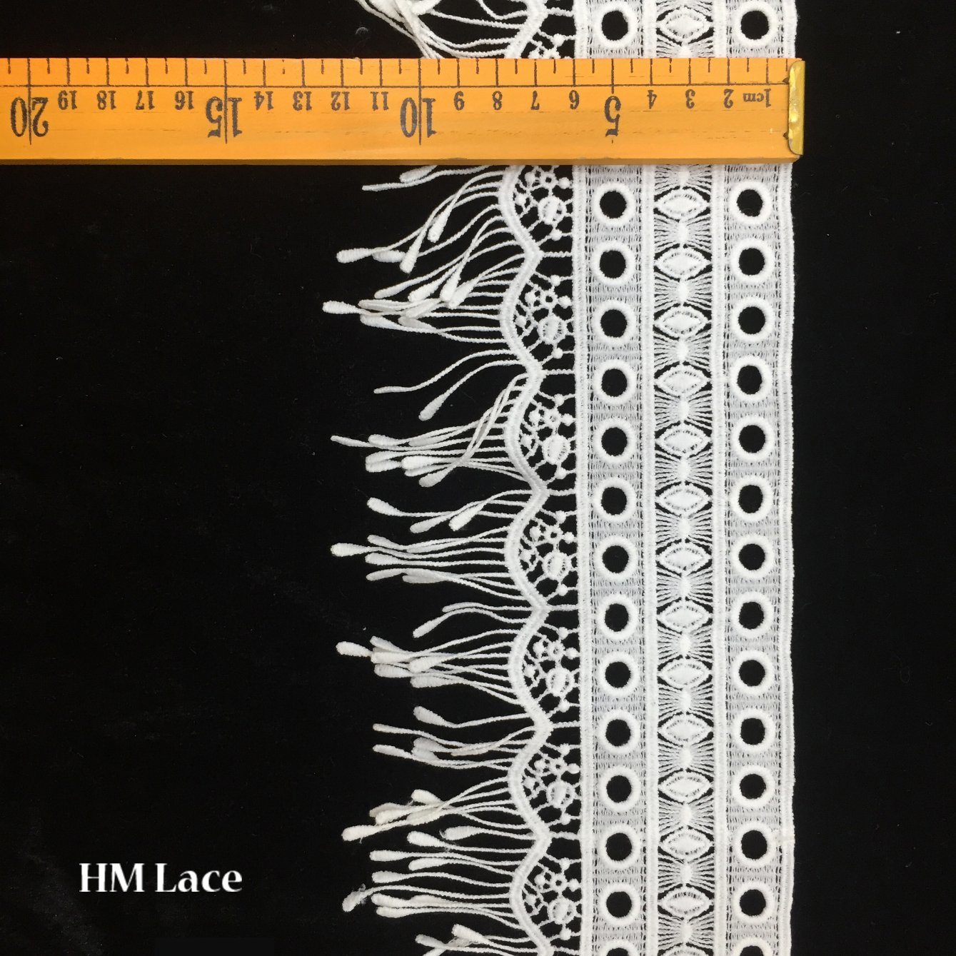 12.5cm off White Venise Lace Trim with Pendant, Bridal Lace Trim, Exquisite Trim Lace with Necklace, Guipure Lace Trimming Hmw6343