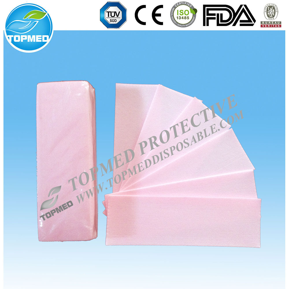Topmed Disposable Hair Waxing Products, Nonwoven Depilatory Wax Strip