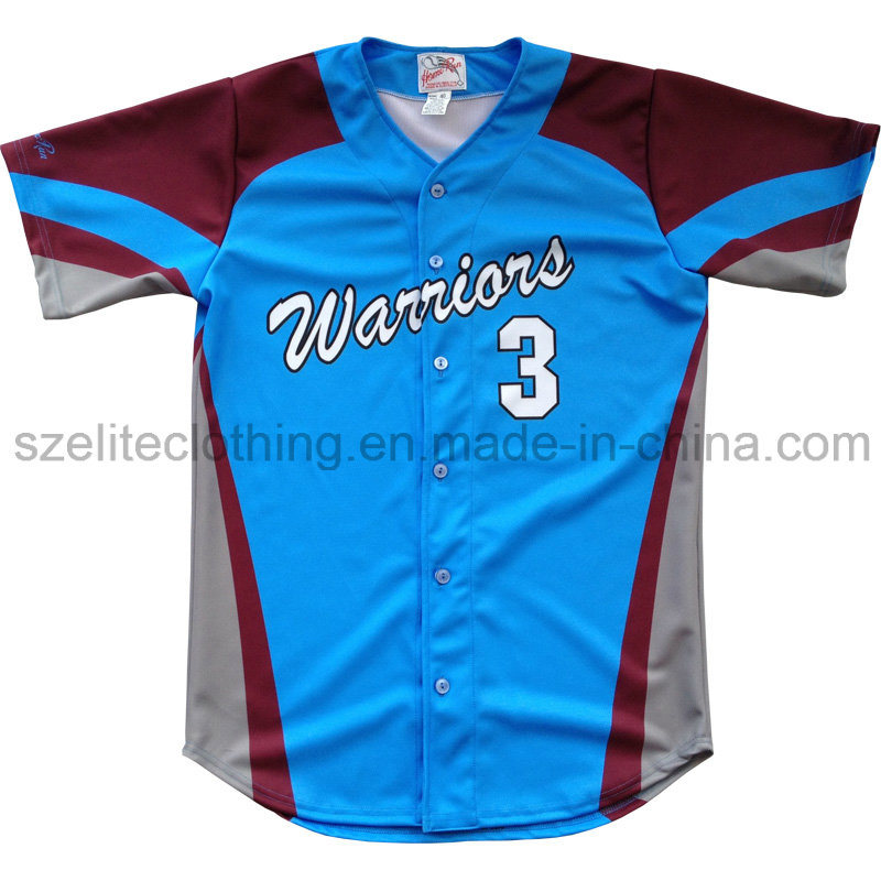 Wholesale Men Sublimated Baseball Jersey (ELTBJJ-32)