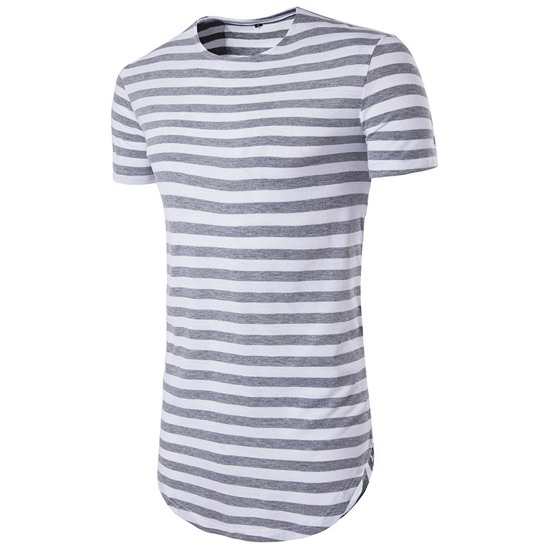 New Design Man's Strip T Shirt, Short Sleeve Casual Clothing