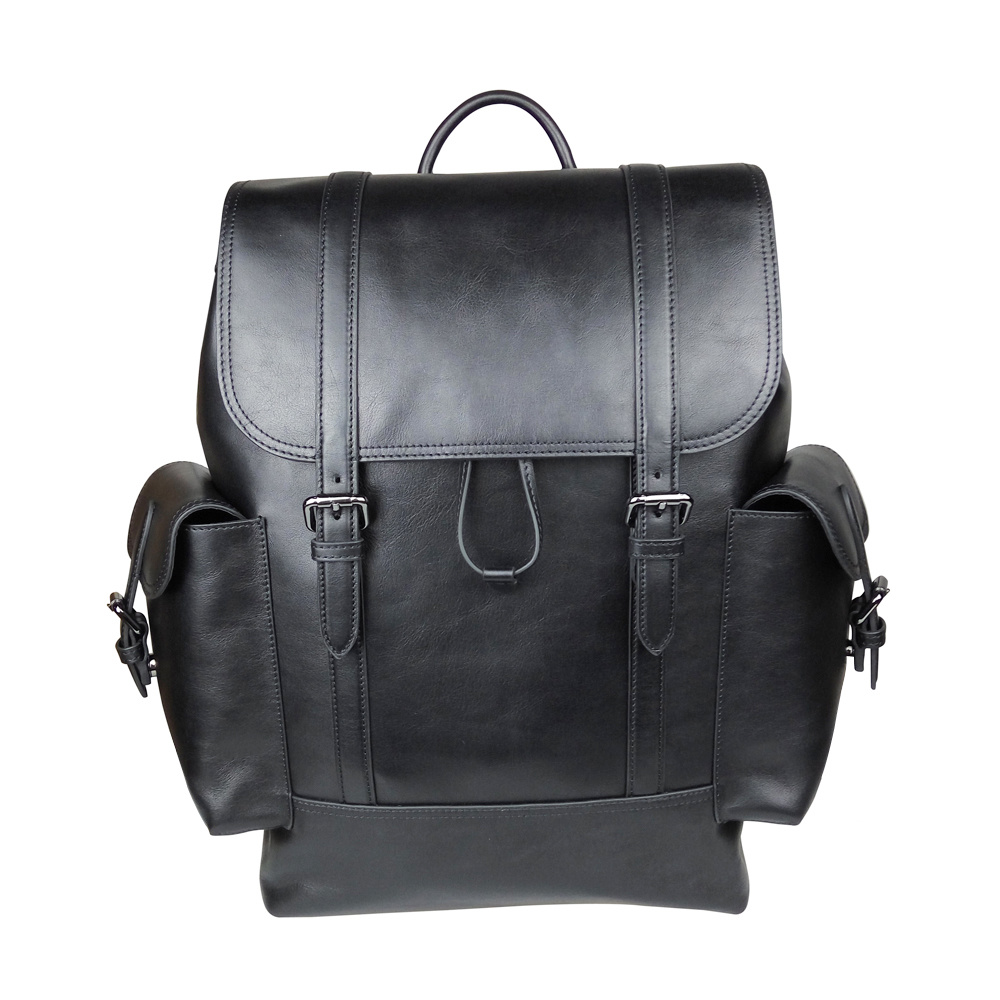 Men Brand Backpack Genuine Leather Cowhide Travel Backpack