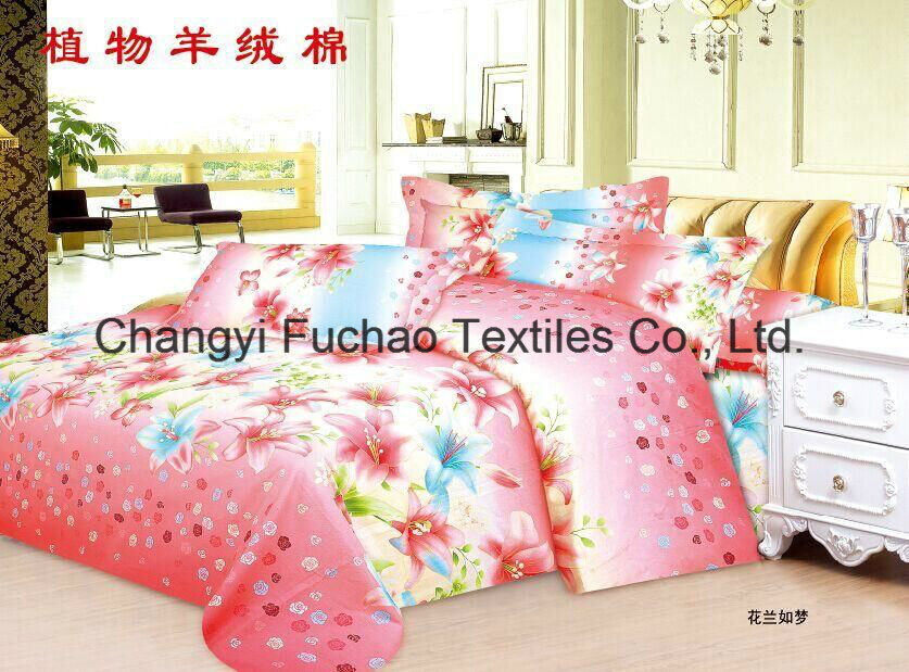 Poly/Cotton Full Size High Quality Home Textile Bed Sheet
