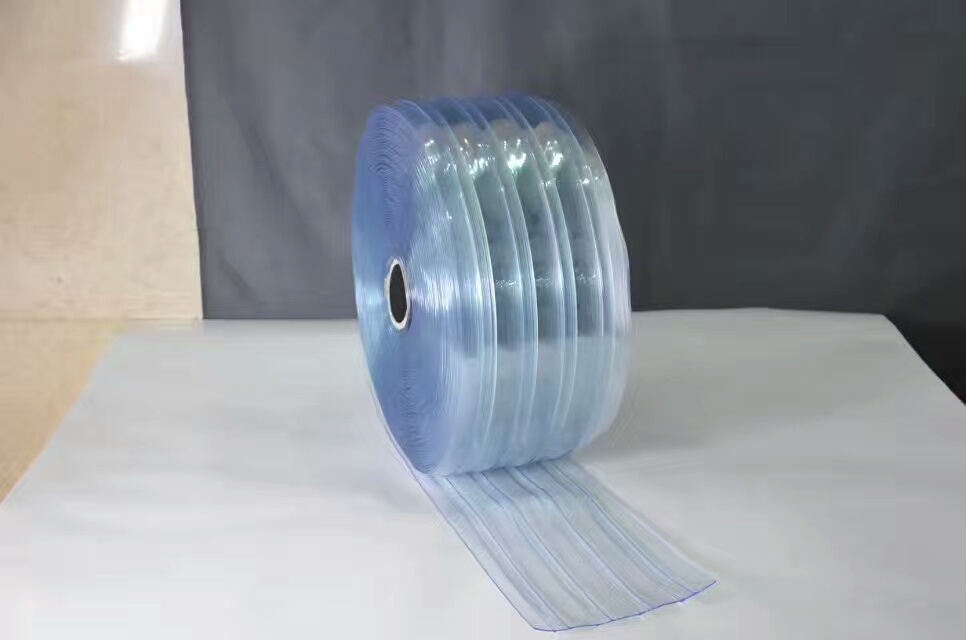 Flexible Soft PVC Strip Curtain Ribbed Surface