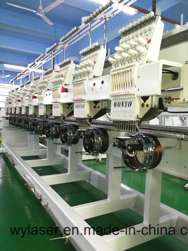 10 Head Professional Mass Production Cap Embroidery Machine Wy910c