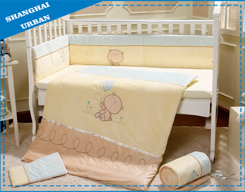 5PCS 100%Cotton Baby Bedding Set
