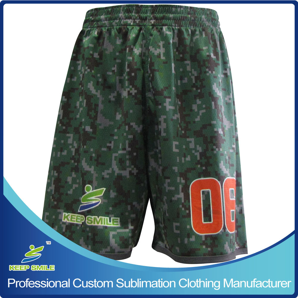 Custom Made Full Sublimation High Quality Basketball Single Ply Reversible Game Shorts