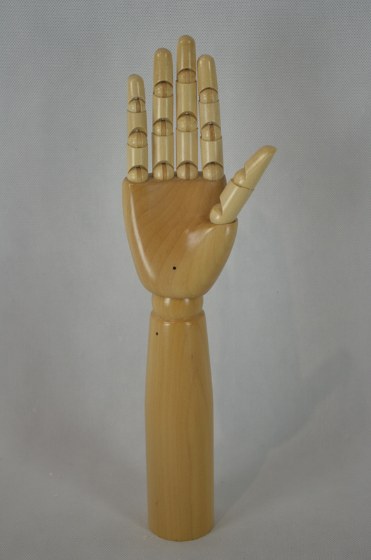 Wood Color Male Hands Dummies Mannequin for Decors