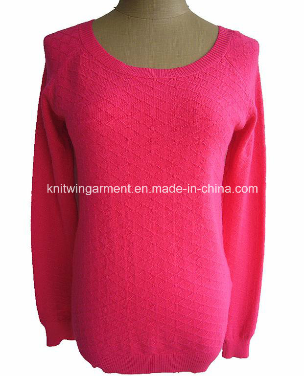 Fashion Style Winter Woman Cashmere Sweater Design (16-060)
