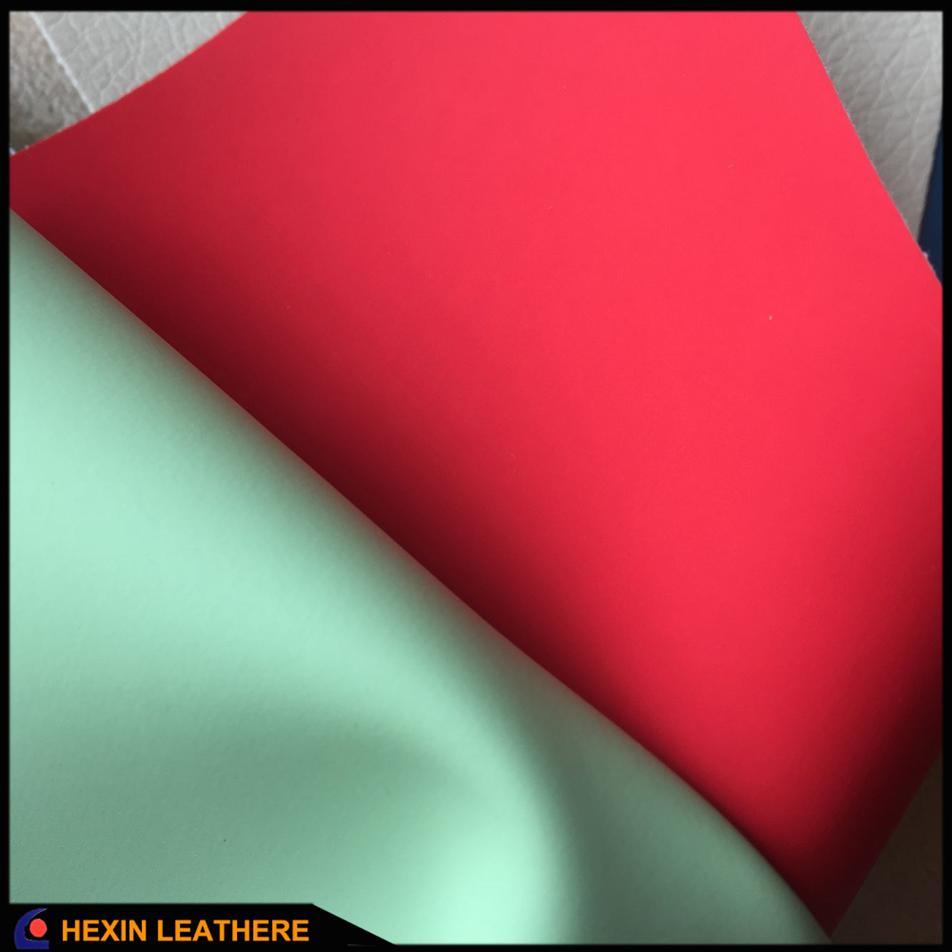 Skin Feeling Synthetic PU Leather for Furniture Production Hx-F1715