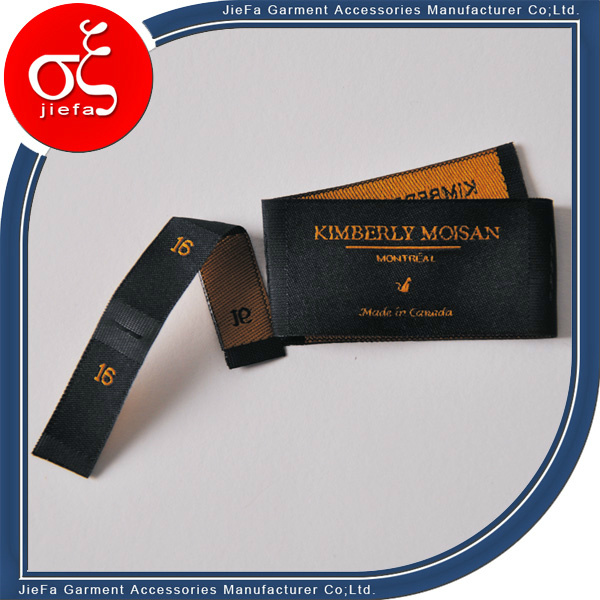 2015 Best Sales Custom Garment Woven Clothing Labels for Hats/Sport Clothes/Shirts
