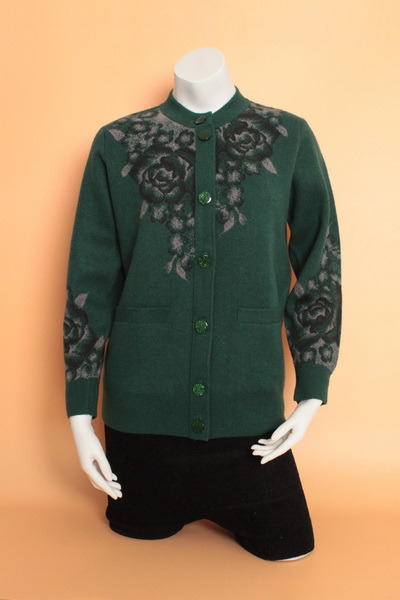 Yak Wool Cardigan Sweaters/Cashmere Garment/Knitwear Clothing/Wool Textile/Fabric