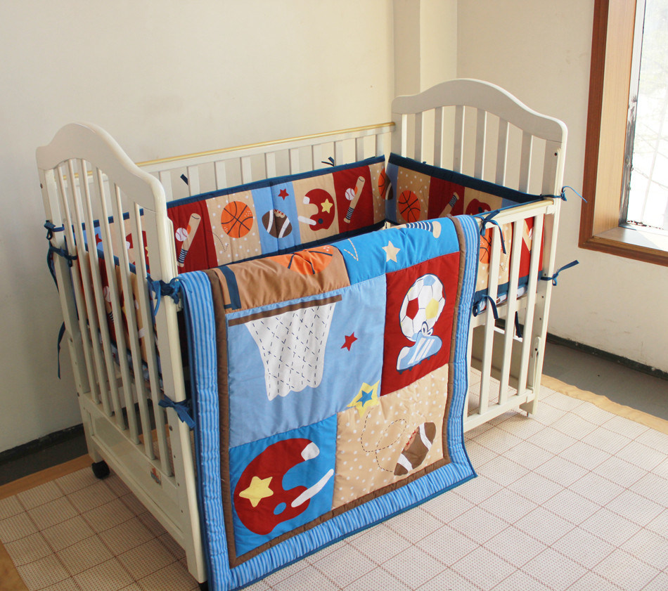 Soft Bedding Set Sports Design 3PCS Set for Baby Boy