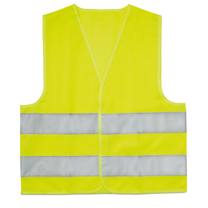 Child High Visibility Vest with 2 Horizontal Reflective Bands with Customized Logo