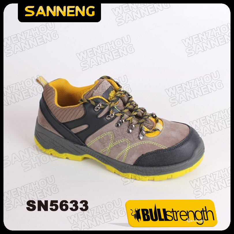 Sanneng Classic Style Suede Leather Safety Shoes (SN5633)