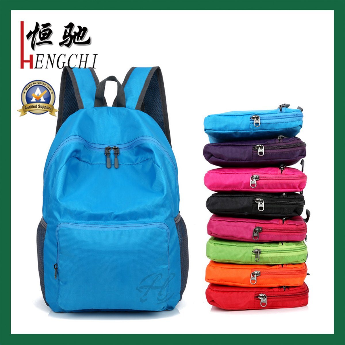 Waterproof Nylon Sports Duffel Weekend Travel Backpack Bag