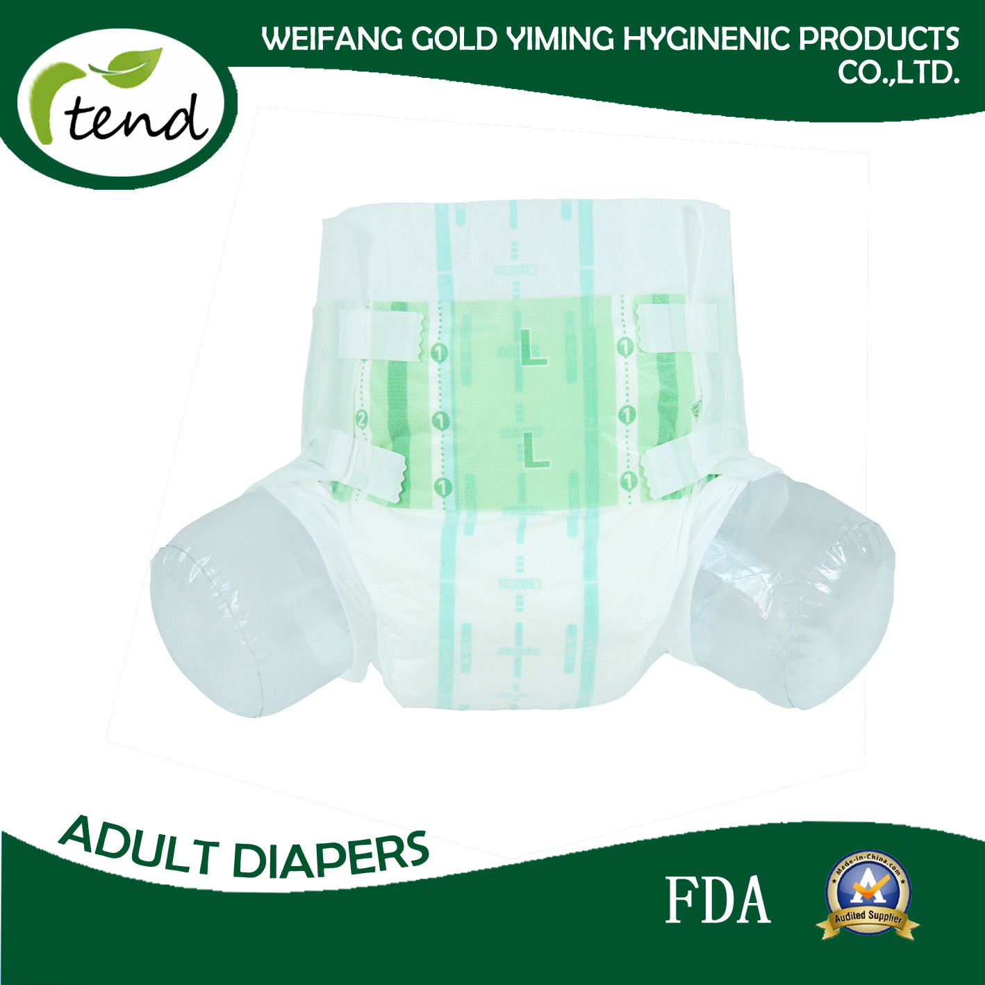 Wholesale Overnight Absorbency Disposable/Adult Nappy/Adult Brief/Adult Diaper for Men and Women/Home/Hospital/Medical/Nursing Home/Magic Tape/PE Film/M/L/XL