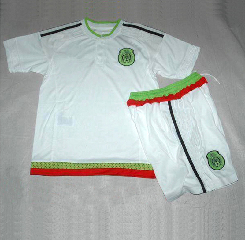 2015-16 New Children's Copa America Mexico Away Jersey Set