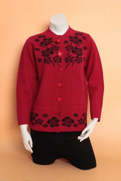 Yak Wool Cardigan Sweaters/Cashmere Clothing/Knitwear Garment/Yak Wool Fabric/Yak Wool Textile