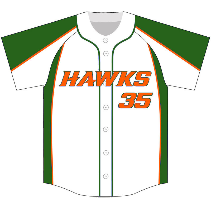 Personalized Team Sublimated Baseball Tops for Players