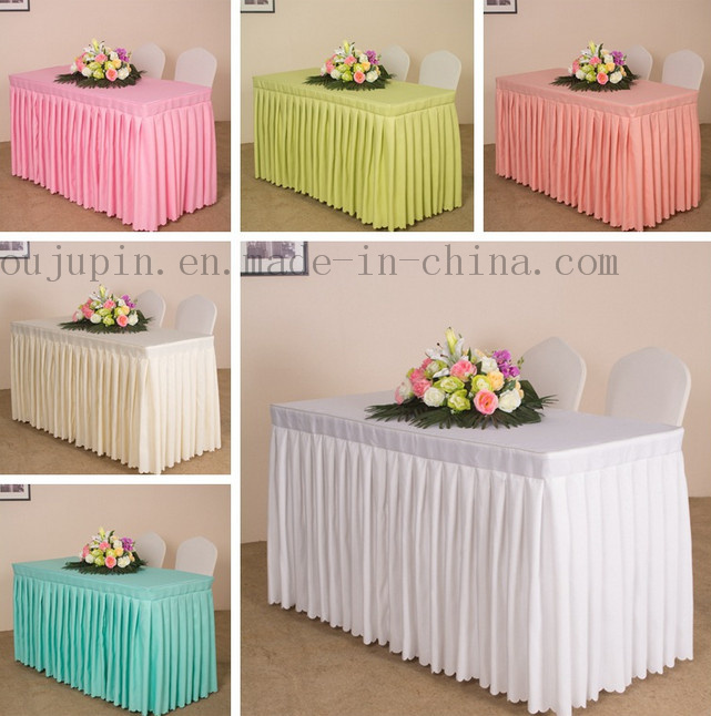 Custom Polyester Hotel Banquet Wedding Meeting Table Cloth Cover Tablecloth