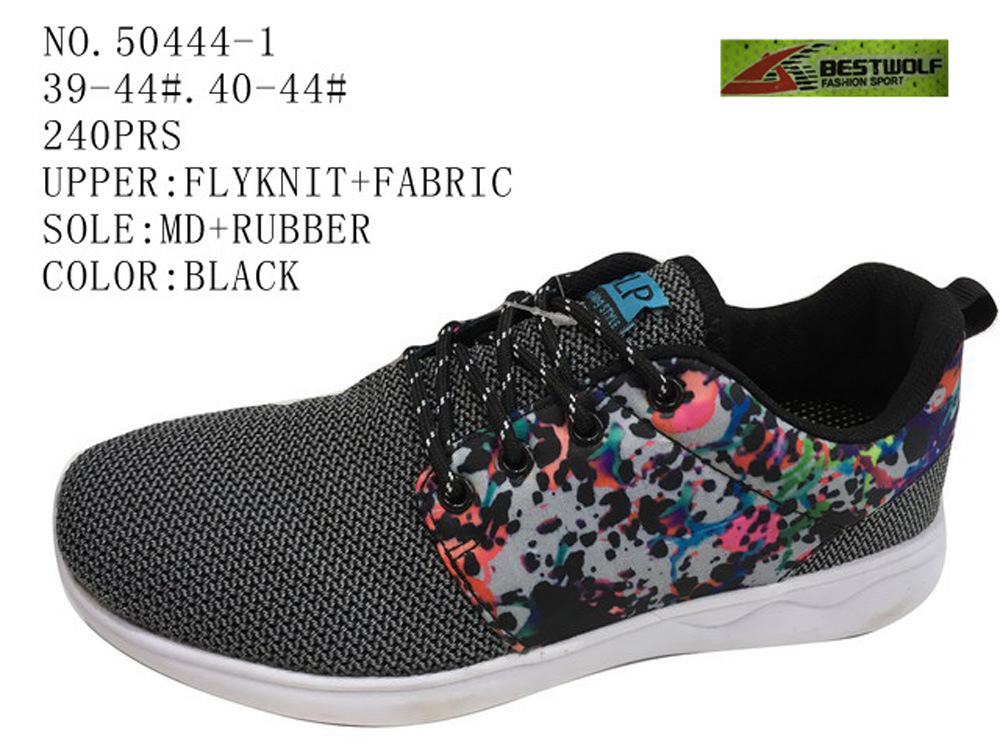 No. 50444 Men Sport Stock Shoes with Flyknit Three Colors