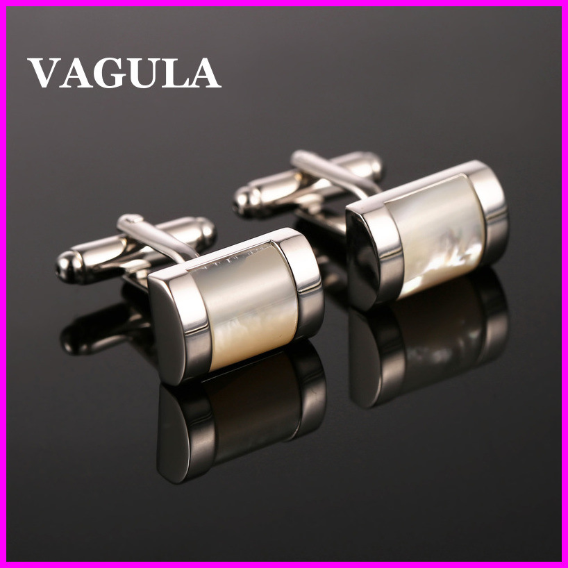 VAGULA Quality Brass Shell Cuff Links (HL10127)