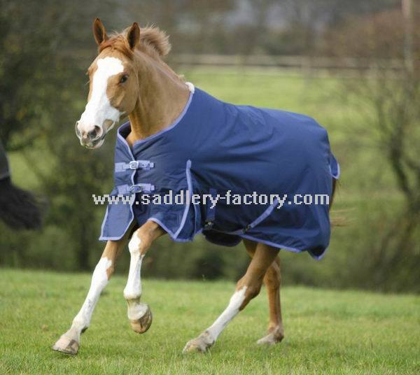 Horse Product Winter Blue Ripstop Turnout Horse Blanket (SMR5572)