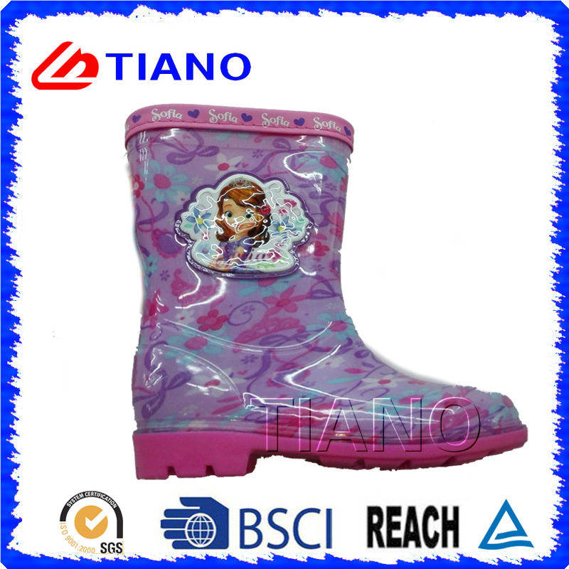 Fashion Colorful PVC Rain Boots for Children/Girls (TNK70010)