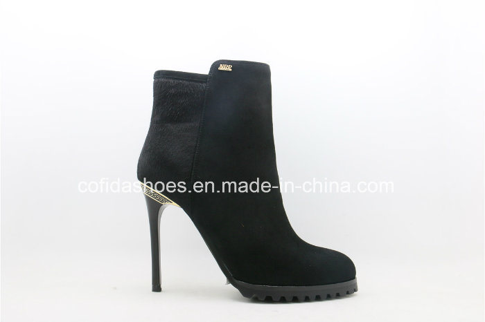 Fashion Sexy High Heels Sheepskin Women Boots