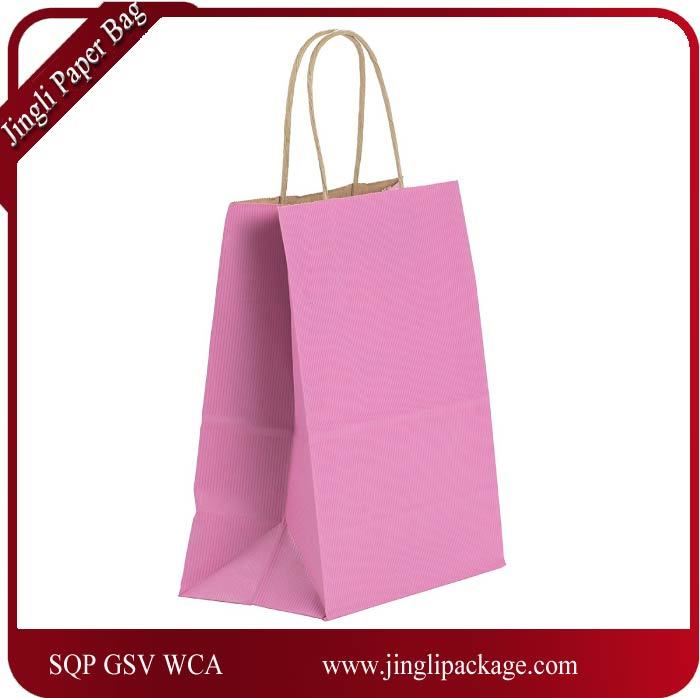 Paper Shopper Gift Bag Kraft Paper Shopping Bag Colorful Printing Kraft Paper Bag